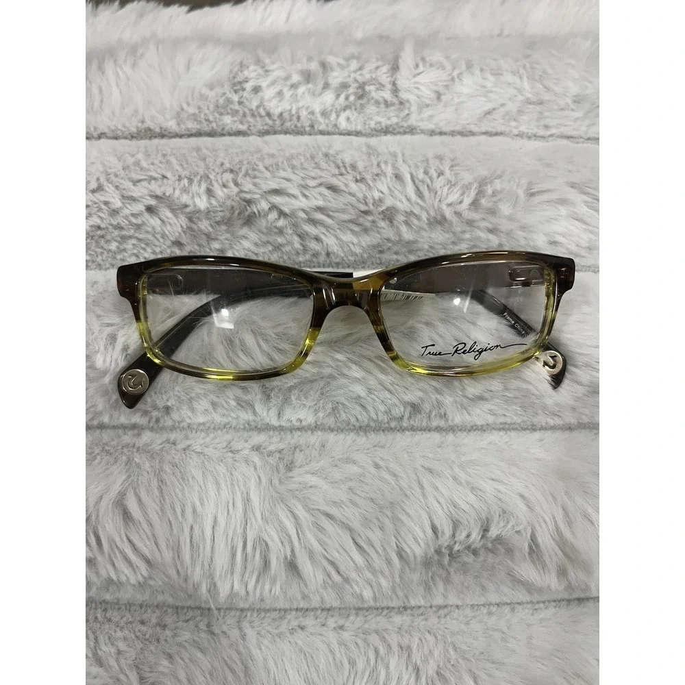 True Religion Eyeglasses Frames Johnny Tofa 53-17-145 Brown‎ Tortoise